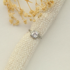 Anillo Plata Carré