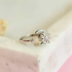 Anillo Plata Kuu - Brilla Un Deseo