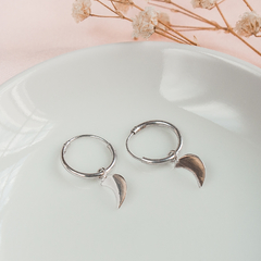 Aros Plata Luna