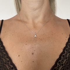 Conjunto Plata Charm "A" - comprar online