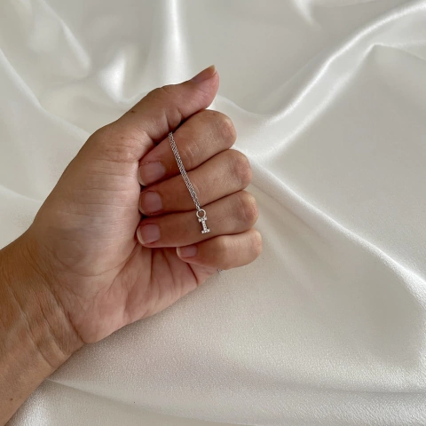 Conjunto Plata Charm "I"