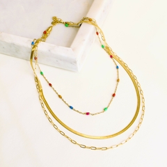 Collar Acero Bañado Awabi en internet