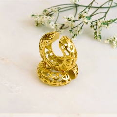 Aros Cuff Acero Bañado Beads en internet