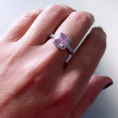 Anillo Plata Carré - Brilla Un Deseo