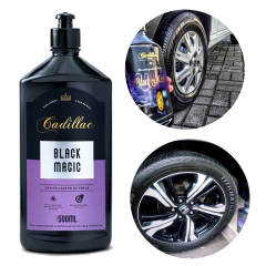 Pretinho Cadillac Black Magic de Pneu Revitalizador Premium 500ml - Comprebem Comprejá