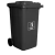 LIXEIRA 240 LTS c/rodas (mod. europeu) Branca/PRETA- Nobre - comprar online