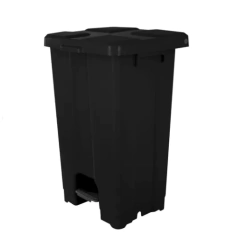 LIXEIRA 60 LT PRETA C/PEDAL - JSN