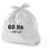 SACO DE LIXO 60 LT C/ 100 TOK LIMP - BRANCO 60 X 70 CM