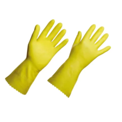 LUVA LATEX VERNIZ SILVER G AMARELA