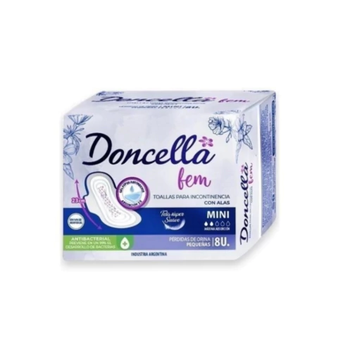 Doncella fem incontinencia mini con alas ×8