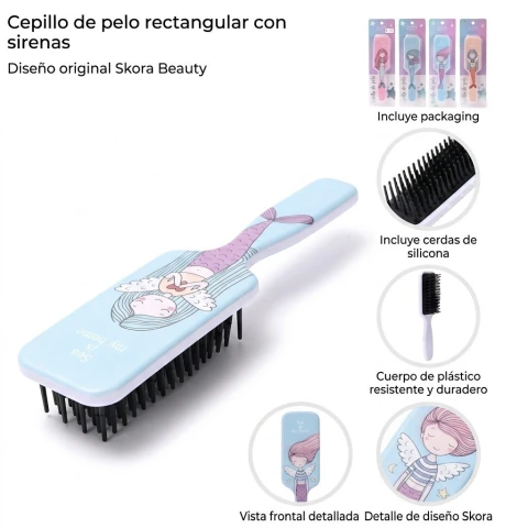 Cepillo de pelo Skora Sirena