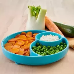 Plato Chicco de silicona con ventosa - tienda online
