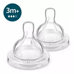 Repuesto de tetinas Avent Philips Classic 3m+ ×2unid.