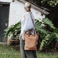 Bucket Tote Camel - tienda online