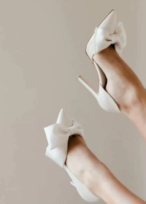 SCARPIN AURORA CETIM LAÇO - comprar online