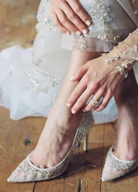 SCARPIN BRITNEY BORDADO NOIVA - comprar online