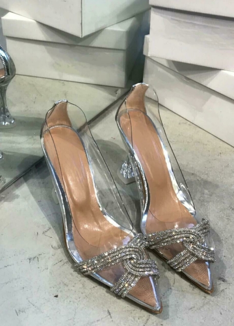 SCARPIN CARMELA STRASS VINIL - comprar online