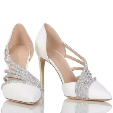 SCARPIN MONIQUE NOIVA STRASS - comprar online