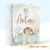 Livro do Bebê + Caderneta de Vacinação - Trem Animais Menino Afetivo 02 - Art Plena - Papelaria Personalizada