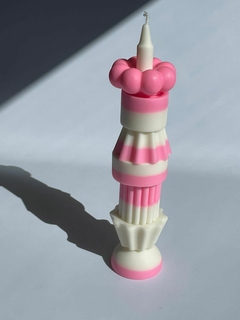 Vela Blocos Duas Cores - Oui.Velas