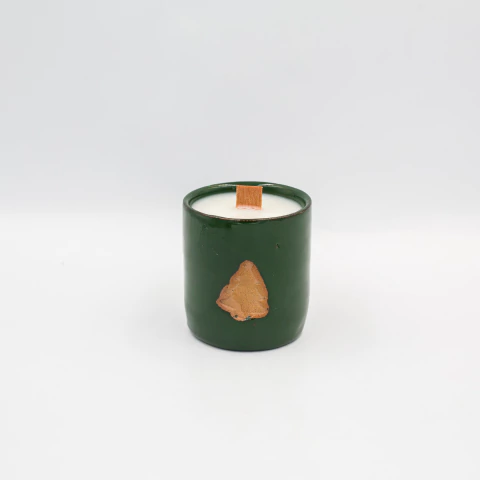 Vela Aromática Cerâmica Natal Verde - comprar online