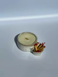 Vela Aromática Cerâmica Porta Fósforos - Oui.Velas