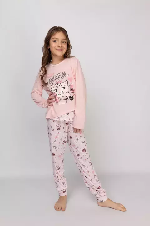 Pijama Nena Queen So pink 11694 - comprar online