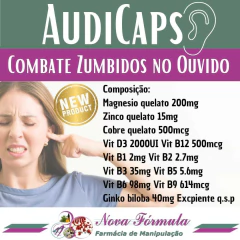 AUDICAPS COMBATE ZUMBIDOS NO OUVIDO 30 CÁPSULAS - comprar online