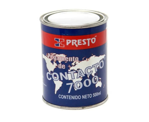 Pegamento Amarillo Presto P/Uso General Contacto 7000 - Lata 500 Ml