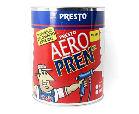 Pegamento Aerosol Presto Ps696 Hule Espuma Aeropren Lata 4 Lts