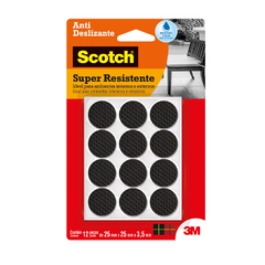 Protetor Antideslizante 3M Scotch Redondo - Preto