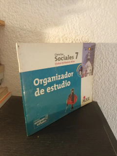 Organizador de estudio sociales 7 (usado, pocas marcas en lapiz) - Ciencia en foco