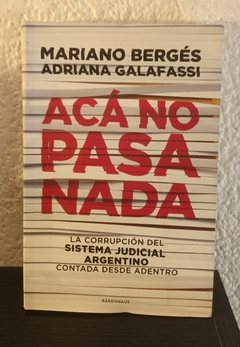 Acá no pasa nada (usado) - Mariano Bergés