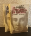 La democracia en America 1 y 2 (usado, manchas en lomo, no en su interior) - Alexis de Tocqueville