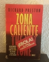 Zona caliente Ebola (usado, detalle en canto y tapa despegada) - Richard Preston