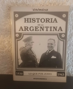 Lo que fue justo (usado) - Historia De La Argentina