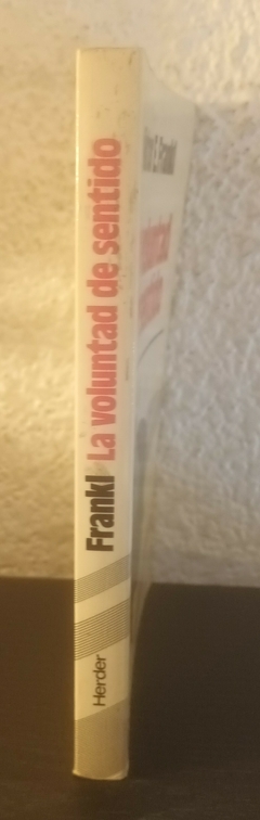 La voluntad de sentido (usado) - Viktor E. Frankl - comprar online