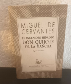 Don Quijote de la mancha (usado, tapa despegada) - Miguel de Cervantes (austral)