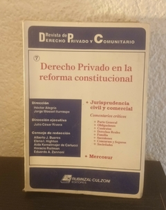 Derecho privado en la reforma constitucional 7 (usado) - H. Alegría