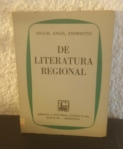 De literatura Regional (usado) - Miguel Angel Andretto