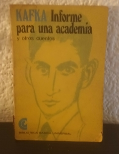 Informe para una academia y otros cuentos (usado, detalle en tapa) - Kafka