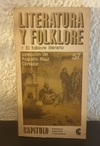 Literatura y Folklore (usado, detalle en tapa) - Augusto Cortazar (57)