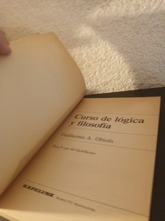 Curso de lógica y filosofía (usado) - Guillermo A. Obiols en internet