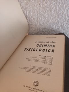 Manual de quimica fisiologica (usado) - Harold A. Harper en internet