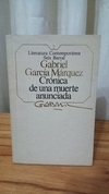 Crónica De Una Muerte Anunciada (usado) - Gabriel Garcia Marquez