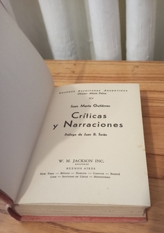 Críticas y Narraciones (usado) - Juan María Gutierrez