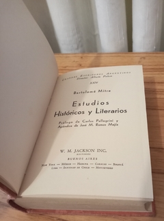 Estudios históricos y literarios (usado) - Bartolomé Mitre