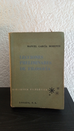 Lecciones preliminares de filosofía (usado) - Manuel García Morente