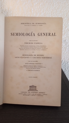 Semiología General (usado) - Tiburcio Padilla - comprar online