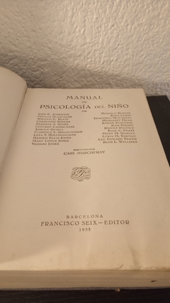 Manual de psicología del niño (usado, detalle en tapa, pequeñas manchas, super legible) - Varios en internet